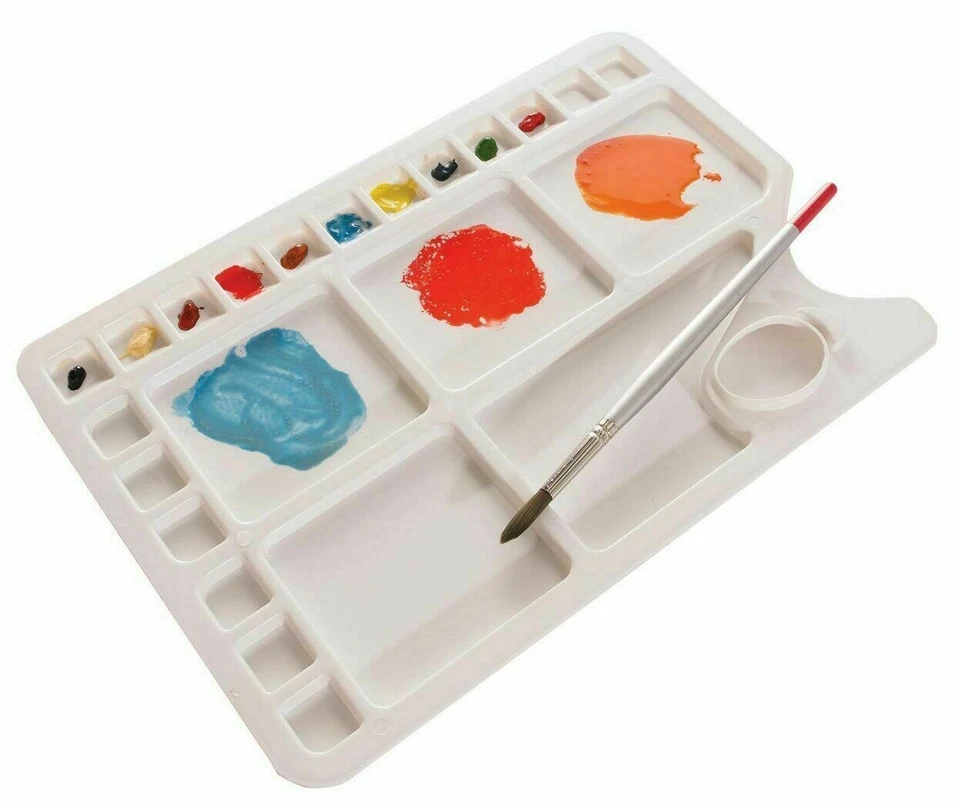 Frisk Large Plastic Oblong Mixing Palette - Watercolour - Acrylic - Oil  - Image 1 of 1