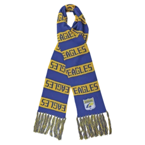 West Coast Eagles AFL Limited Edition Heritage Emblem Bar Scarf! BNWT's! - Picture 1 of 2