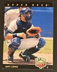 1993 Upper Deck Javy Lopez Star Rookie Baseball Card (RC) #29 Braves Catcher VG
