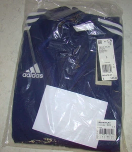 NWT Adidas Adult Mens Small Climalite Soccer TIRO19 Full Zip Blue Track Jacket - Picture 1 of 6