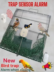 Smarte Vogelfalle mit Alarm beim Schließen der Falle, Fangnetzfalle Neue Version - Bild 1 von 13