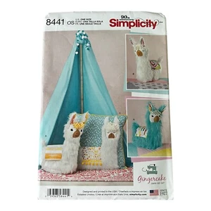 Llama Plush Pattern Llama Pillow Pattern Singer Gingercake Sewing Cute Stuff - Picture 1 of 2