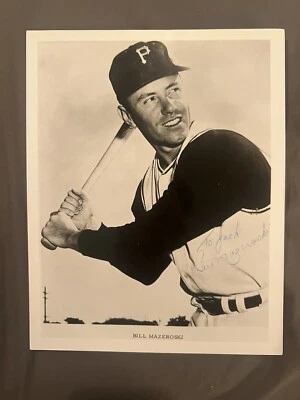 Bill Mazeroski Signed Photo 8x10 JSA LOA Pittsburgh Pirates - Image 1 of 2