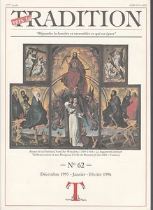 revue: Vers la TRADITION - 62 - 1995/96 - Répandre la lumière et rassembler ... - Bild 1 von 1