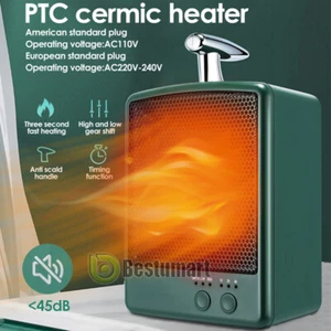 1000W 900W Electric Ceramic Space Heater Fan Thermostat Home Office Fast Heating - Picture 1 of 53