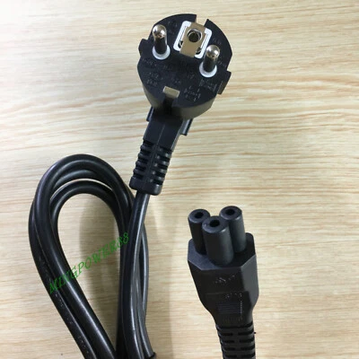 5pc AC Power Cord Cable 3 prong 10A/16A 250V~ EU US plug for charger adaptor - Image 1 of 4