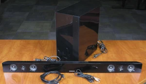 Samsung Soundbar + Wireless Subwoofer for Mancave Garage Dorm Room, BT, HDMI... - Picture 1 of 13