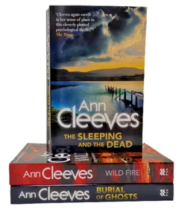 Adult Fiction Ann Cleeves 3 books set Wild Fire Burial of Ghosts Paperback New - Picture 1 of 1