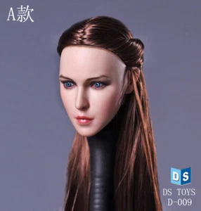 DS Toys Caucasian Female 1:6 Head Sculpt with Long Hair DS-D009A - Picture 1 of 4