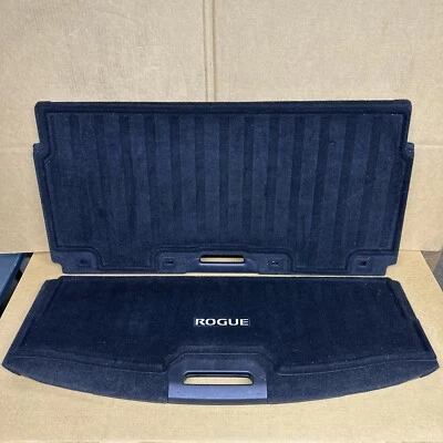 2014-2020 NISSAN ROGUE Trunk Cargo Floor Mat Cover 2 Piece Black OEM - Image 1 of 4