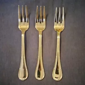 NEU 3er Set glänzende 3-Zinken Fischgabeln DONIZETTI 2001 SANT' ANDREA Edelstahl - Bild 1 von 10