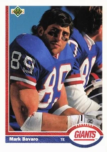1991 Upper Deck Football Card #286 Mark Bavaro - Bild 1 von 2