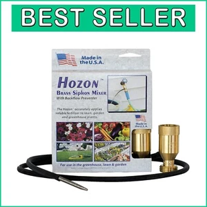 Brass Siphon Mixer for Garden Hose - Efficient Fertilizer Injector, 1:16 Ratio - Picture 1 of 2