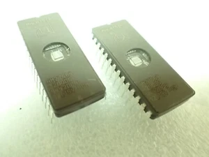2 x 64K 8kx8 CERAMIC EPROM AM27C64-200DC UV ERASABLE 27C64-20 ARCADE / PINBALL - Picture 1 of 3