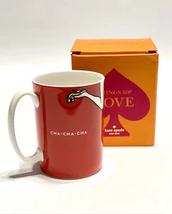 Lenox Kate Spade Things We Love Cha-Cha-Cha Red Gold High Heels Coffee Mug Cup - Picture 1 of 15
