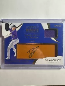 K280,471 - 2020 Immaculate Debut Moments Relic Leather Auto #31 Yonathan Daza/99 - Picture 1 of 1