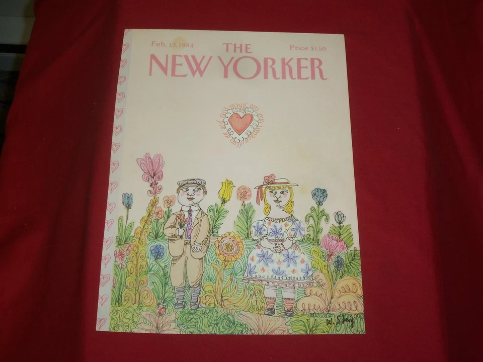 1984 FEBRUARY 13 NEW YORKER MAGAZINE FRONT COVER ONLY - GREAT ART FOR FRAMING - Imagem 1 de 1