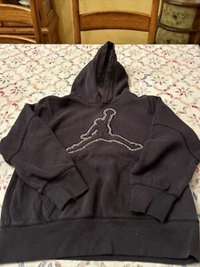 Kids Jordan Black/ Elephant Print Embroidered Hoodie Youth Sz M - Picture 1 of 11