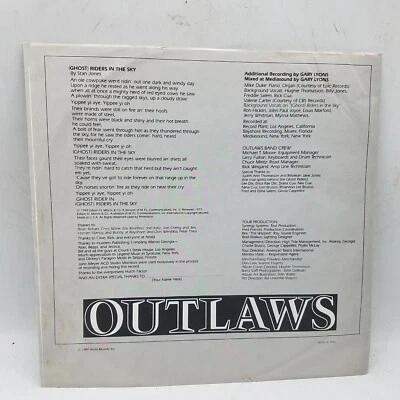The Outlaws- Ghost Riders Vinyl Record 1980 Arista AL 9542 (Record Only) - Image 1 of 4