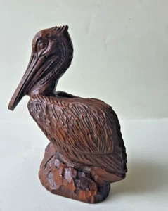 Pelican Animal Figure, Red Mill Signed, Unknown Material, Carved?, 1982 - Picture 1 of 8