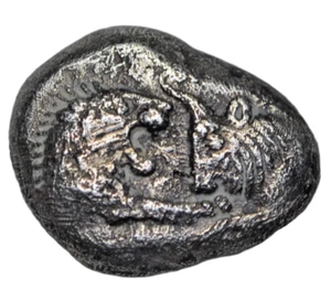 Kingdom of Lydia, Croesus, AR siglos 560-546 BC, lion & bull/incuse punches - Picture 1 of 3