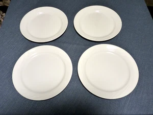 4 - Corelle Corning Windward White Embossed 10 1/4 Inch Dinner Plates - Picture 1 of 6