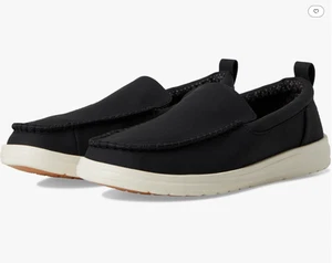 NEW - Hey Dude - Paul loafer - Black Classic Shoes - Mens Size M10 Leather - Picture 1 of 6