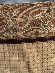 Copripiumino Super Queen Accenti Orientali Pesante Broccato Sheffield Arazzo Marrone - Foto 1 di 14