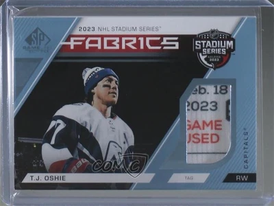 2023-24 Upper Deck SP Game Used Stadium Series Fabrics Tag /3 TJ Oshie Patch - Image 1 of 3