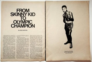 Vintage Boxing Magazine Article Muhammad Ali From Skinny Kid to Olympic Champ - Picture 1 of 3
