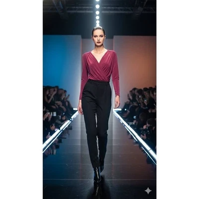 Free People Intimately Turnt Bodysuit Dark Rhubarb Sz Small  - Image 1 of 4