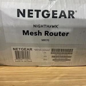NETGEAR Nighthawk Mesh WiFi 6 Router MR70 1-Port - Black (MR70S-1ADNAS) - Picture 1 of 2