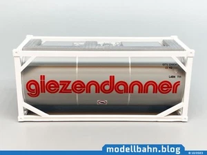 Contenedor tanque gris plata 20 pies "Giezendanner" en 1:87 (H0) - Imagen 1 de 5