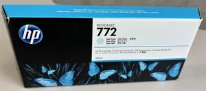 Genuine HP 772 Light Cyan Ink Cartridge CN632A 300ml OEM Z5200 Z5400 - 7.2021 - Picture 1 of 4