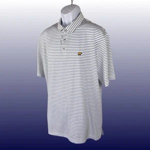 Camisa polo de golf Jack Nicklaus Golden Bear para hombre XL manga corta rayas azules - Imagen 1 de 11