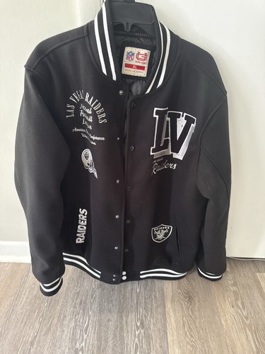 Giacca Cappotto Ultra Game NFL Las Vegas Raiders Uomo Varsity Coaches Snap Up XL