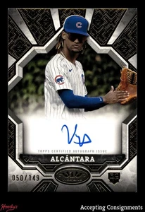 2025 Topps Tier One Break Out Autograph Kevin Alcantara 50/149 ROOKIE AUTO RC - Picture 1 of 2