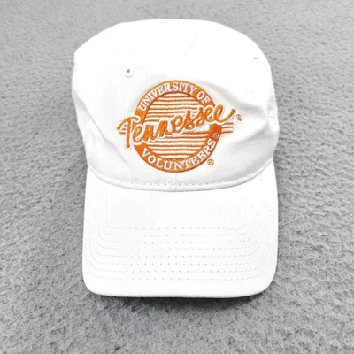 Tennessee Volunteers Hat Cap Strap Back Mens Circle White Orange NCAA Script - Image 1 of 4