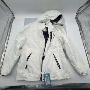 Skieer Women's Mountain Waterproof Ski Jacket Winter Warm Fleece White Medium - Picture 1 of 10