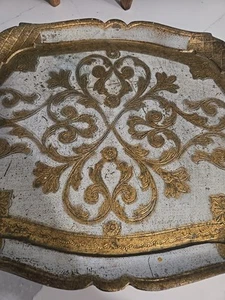 Mid Century Italian Florentine Gilded Tray - Picture 1 of 5