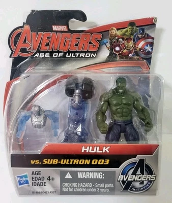 Фигурка Marvel Avengers Age of Ultron Hulk vs. Sub-Ultron 003 2,5 дюйма упаковка 2 шт. - Изображение 1 из 4