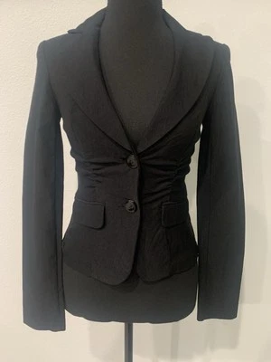 Blazer preto corporativo gótico escuro academia punk emo tamanho P - Imagem 1 de 4