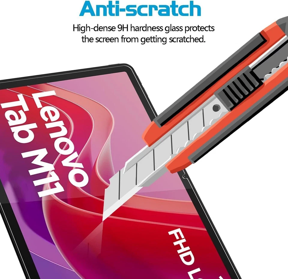 Screen Protector for Lenovo Tab M11 2024 Tempered Glass Film Guard Pro Case 2 Pc - Image 1 of 1