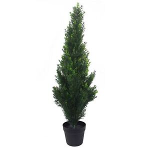 Cypress Cedar UV Topiary Tree Artificial 90cm Realistic Plant