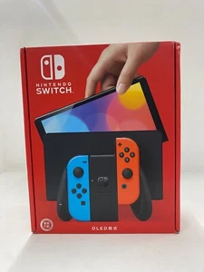 NUEVA Consola Nintendo Switch OLED Rojo Neón y Azul Neón Joy-Con 64GB HK modelo - Imagen 1 de 6