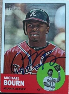 Michael Bourn Autographed 2012 Topps Heritage #46 - Picture 1 of 1