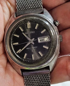 Seiko 4006-6010 Mens Watch Automatic Vintage BellMatic Gray Dial 17J To Restore - Picture 1 of 10