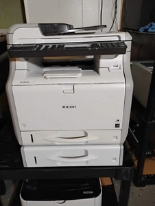Ricoh SP 3610sf Laser Printer, Copier, Scan, Two Trays, Toner - ONLY 2854 PAGES - Picture 1 of 7