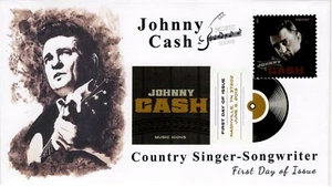 AO-4789-1, 2013, Johnny Cash, FDC, Add-on Cachet, Digital Color Postmark, Music - Picture 1 of 1