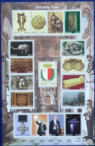 Malta Freimarken Landesgeschichte Typ 2009 kpl. im Bogen mnh. (s. Foto) - Bild 1 von 1